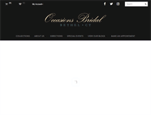 Tablet Screenshot of occasionsbridalshop.com